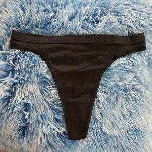 Victoria's Secret Classic Black Thong NWOT